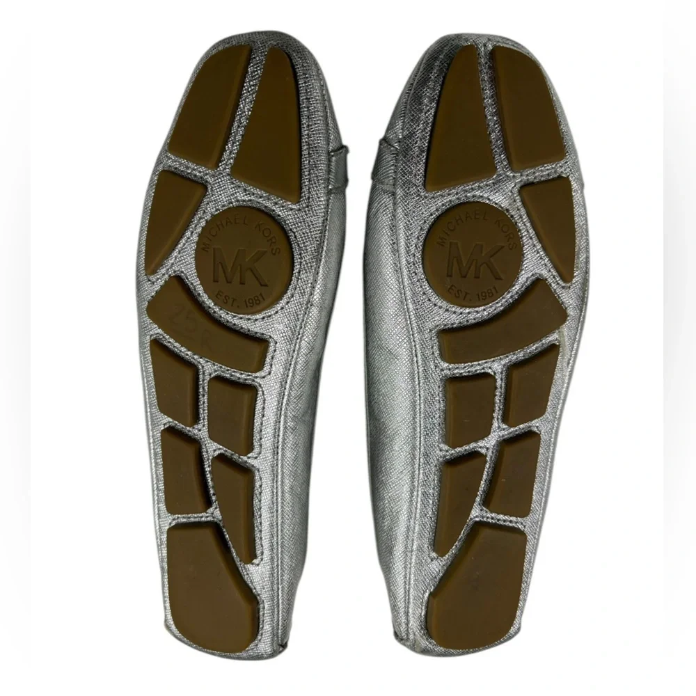 Michael Kors Shimmering Metallic Leather Loafers Flats| Size 7.5